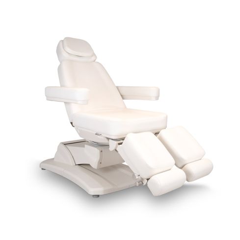 Sillón Podología Gama Alta de 3 motores con agujero facial Modelo Taurus 3CR Beige
