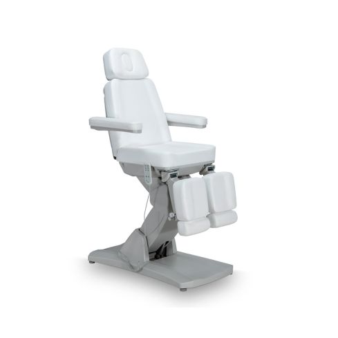 Sillón Podología Gama Alta de 3 motores con agujero facial Modelo Taurus 3W Plus Blanco