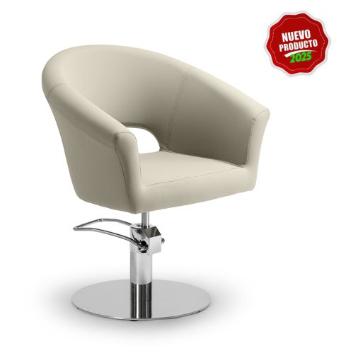 Sillón hidráulico de corte de linea curva con reposabrazos Modelo Arcel Stone
