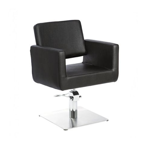 Sillón hidráulico de corte con base cuadrada de acero inoxidable Modelo Chic Q- Mudi