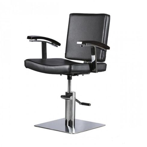 Sillón hidráulico de corte con base cuadrada y reposabrazos Modelo Touch