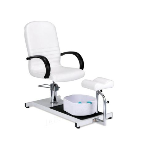 Sillón de Pedicura giratorio con bañera de pies y reposapiés Modelo Anita