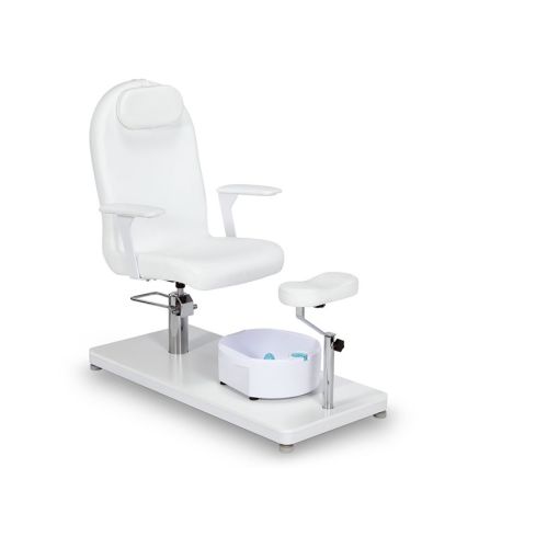 Sillón de Pedicura giratorio con bañera de pies y reposapiés Modelo Aqua WW