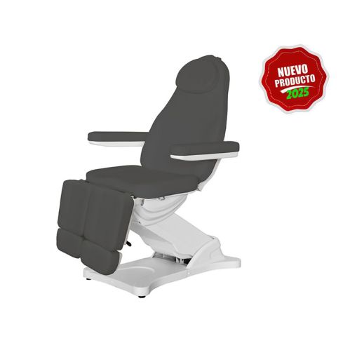 Sillón Podología Gama Alta de 3 motores con agujero facial Modelo Serenity Gris Weelko