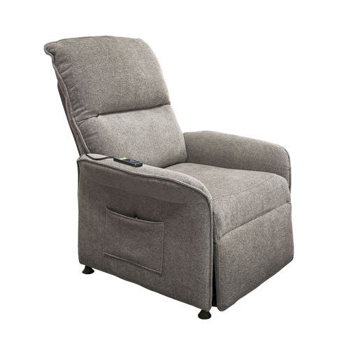 Sillón de Masaje Relax en Tejido Gris Tabaco Modelo Shiatsu - 2 motores