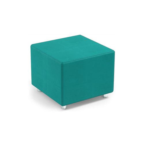 Sofá de espera modular para recepción Modelo Cube - color turquesa