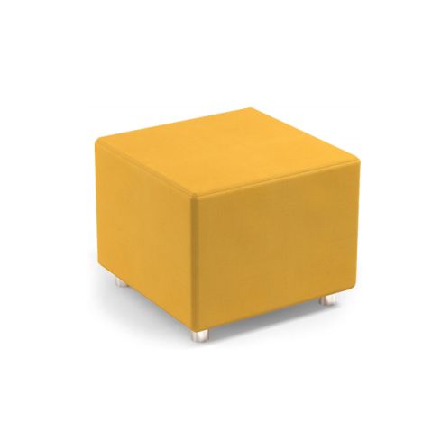Sofá de espera modular para recepción Modelo Cube - color ocre