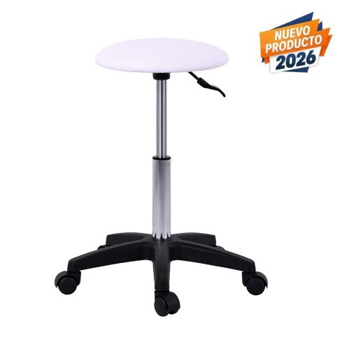 Taburete ergonómico regulable en altura sin respaldo Modelo Pedi A26.WKST005 Weelko