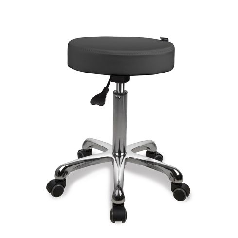 Taburete ergonómico regulable en altura sin respaldo Modelo Opal Gris