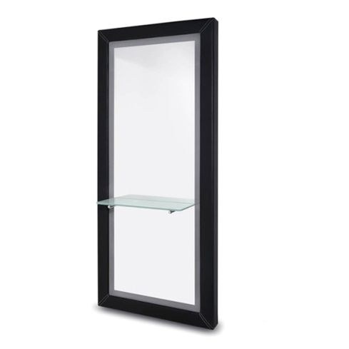 Tocador de Peluquería tapizado PVC con Luz LED Modelo Roger Black