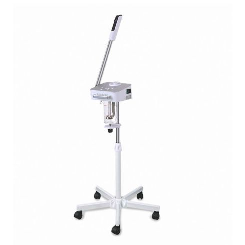 Vaporizador facial F-300A metálico con emisión de Ozono y brazo rotativo Mod. H-Two