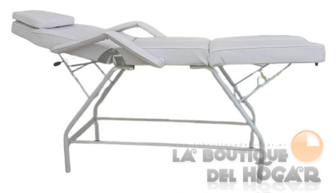 Camilla de belleza fija reclinable de 3 cuerpos