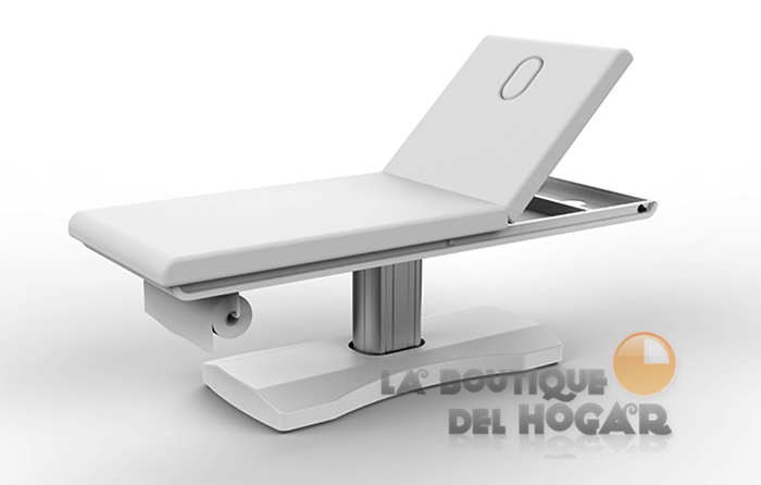 Camilla de belleza fija reclinable de 2 cuerpos Antita White