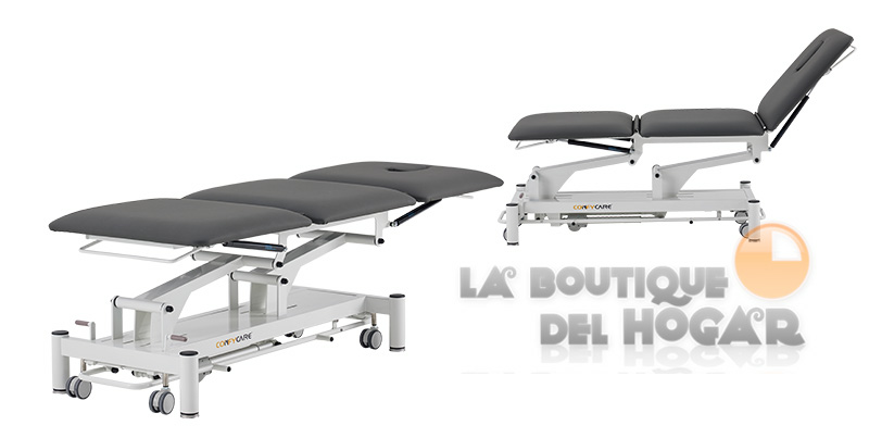 Camilla de masaje eléctrica de 3 cuerpos con 1 motor y agujero facial Modelo Brom PRO