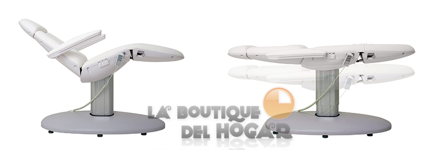 Camilla de estética motorizada Modelo Aqua White