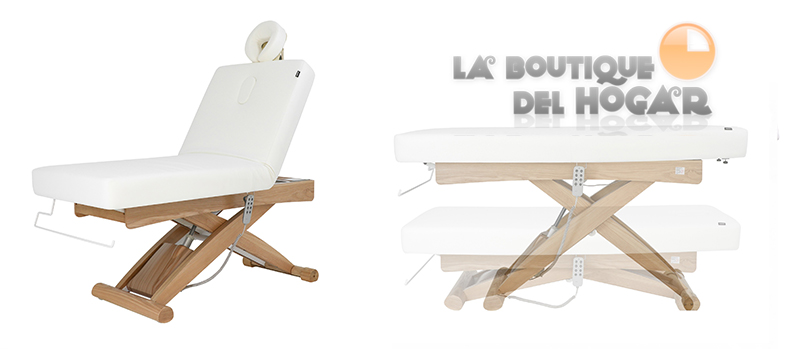 Camilla de belleza fija reclinable de 3 motores