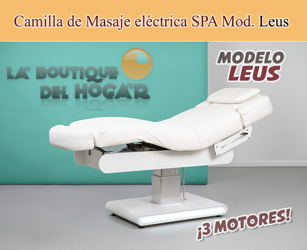 Camilla de Masaje eléctrica SPA con 3 motores y calefacción Modelo Leus