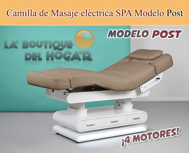 Camilla de Masaje eléctrica SPA con 4 motores y calefacción Modelo Post