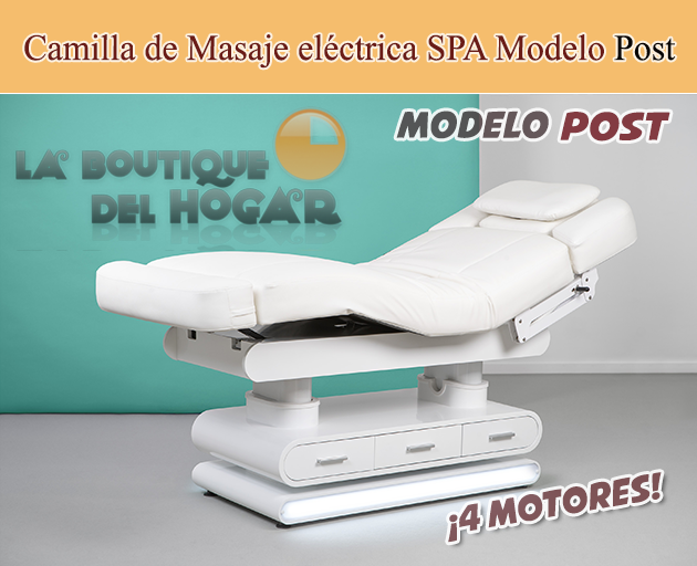 Camilla de Masaje eléctrica SPA con 4 motores y calefacción Modelo Post