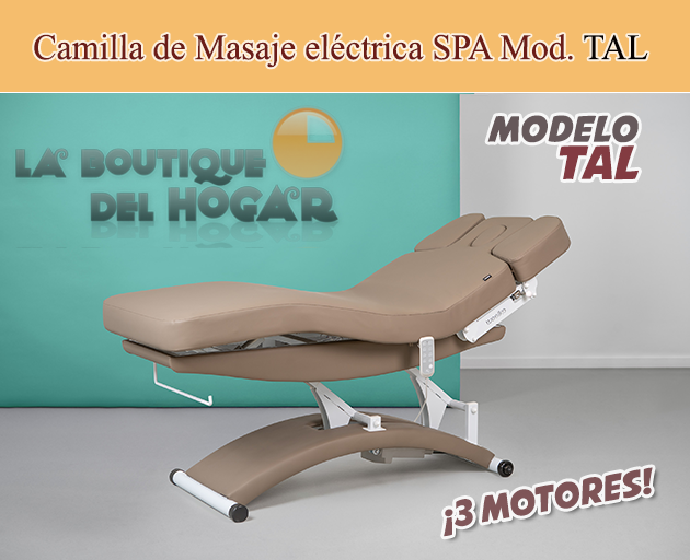 Camilla de Masaje eléctrica SPA con 3 motores y calefacción Modelo Tal