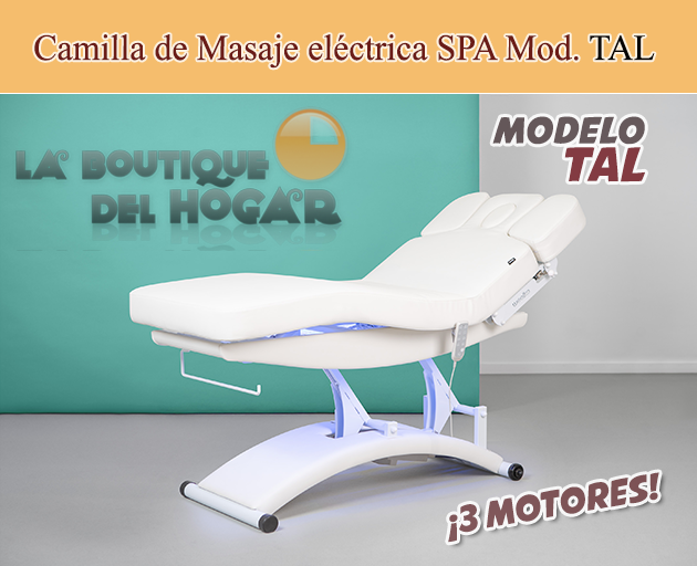 Camilla de Masaje eléctrica SPA con 3 motores y calefacción Modelo Tal
