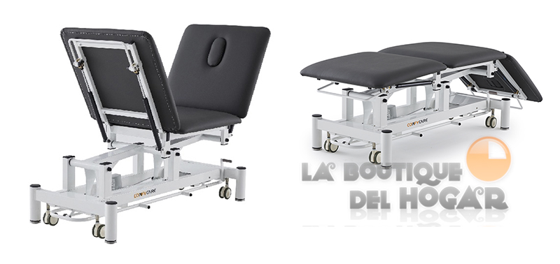 Camilla de masaje eléctrica de 3 cuerpos con 1 motor y agujero facial Modelo Brom