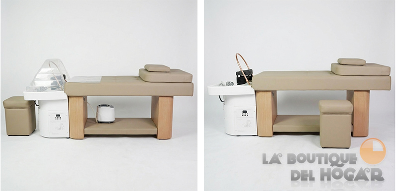 Camilla de masaje fija reclinable de 2 cuerpos