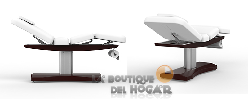 Camilla de belleza fija reclinable de 3 motores
