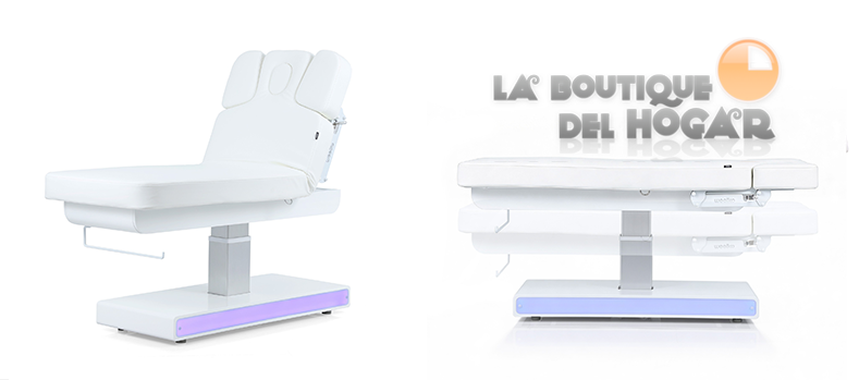 Camilla de Masaje eléctrica SPA con 3 motores e iluminación LED Modelo Nush