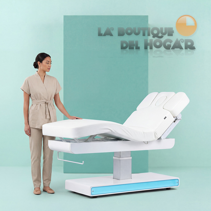 Camilla de Masaje eléctrica SPA con 3 motores e iluminación LED Modelo Nush