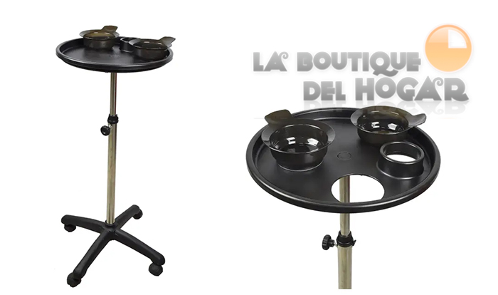 Carrito de peluquería regulable en altura con bandeja superior y temporizador Modelo IDAUXBD-52A