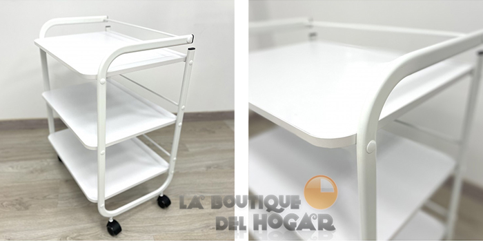 Carrito de estética de 3 estantes Modelo Elsa