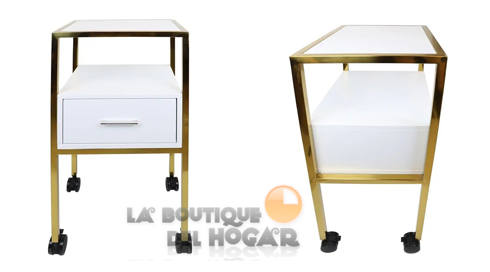 Carrito de peluquería y estética con cajón Modelo Golden