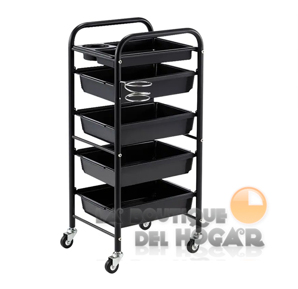 Carrito de peluquería con 5 cajones Lucca