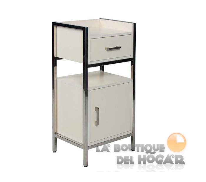 Mueble de peluquería y estética con cajón y armario Modelo Whitechic
