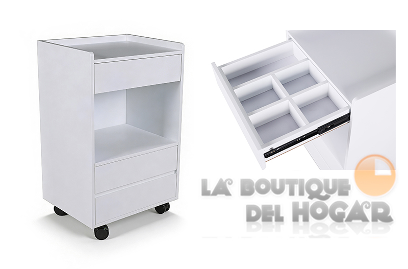 Carrito Auxiliar con cajones y esterilizador Spin Modelo WK-T001