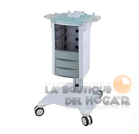 Carrito Auxiliar con cajones y esterilizador Spin Modelo WK-T001
