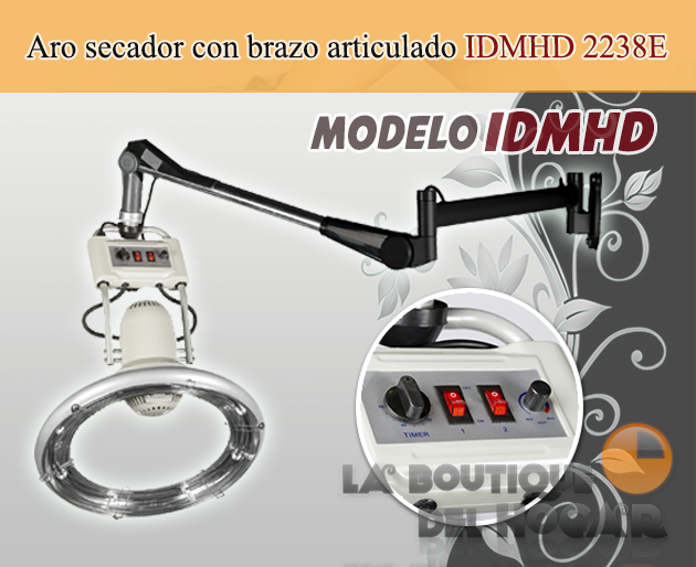 Aro Secador Multitratamiento con brazo aéreo articulado Modelo IDMHD 2238E-D