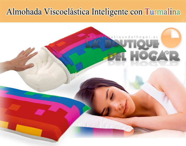 Almohada Viscoelástica Inteligente con Turmalina microencapsulada y tejido 3D
