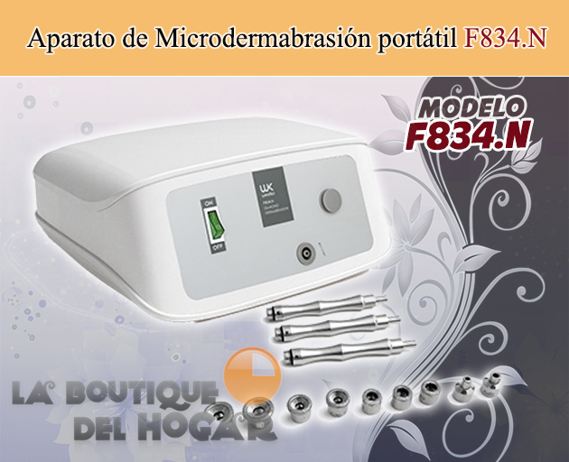 Aparato de Microdermoabrasión mediante puntas de diamante F-834
