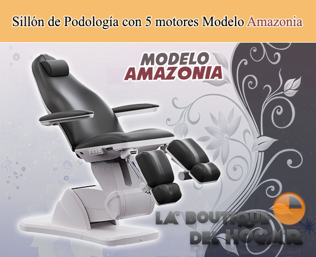 Camilla de Estética Gama Alta de 5 motores con agujero facial Modelo Amazoni