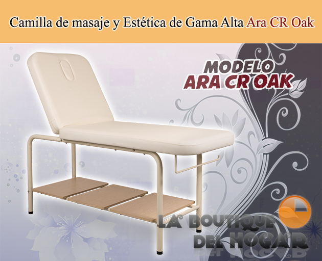 Camilla de masaje de 2 cuerpos con agujero facial Modelo Ara CR Oak