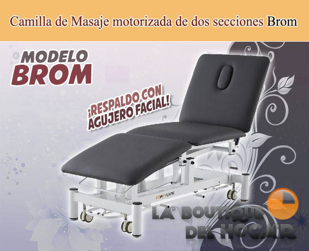 Camilla de masaje eléctrica de 2 cuerpos con 1 motor y agujero facial Modelo Brom Coinfycare