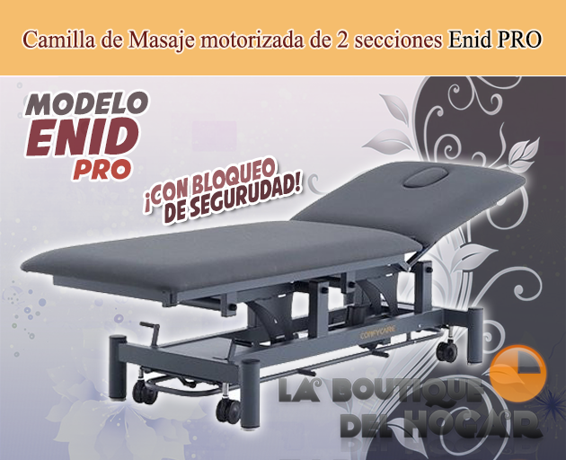 Camilla de masaje eléctrica de 2 cuerpos con 1 motor y agujero facial Modelo Enid Coinfycare