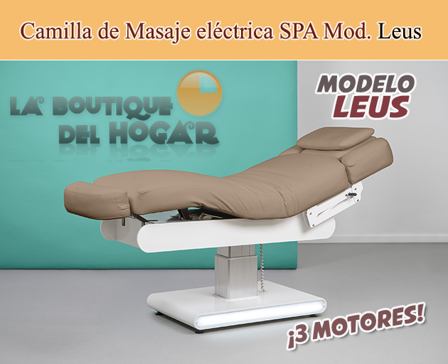Camilla de Masaje eléctrica SPA con 3 motores y calefacción Modelo Leus