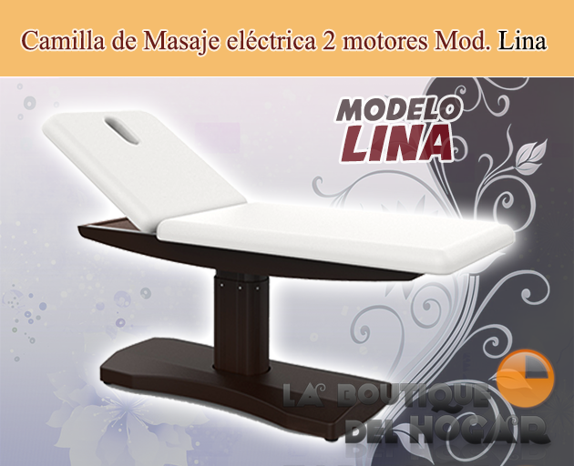 Camilla de masaje eléctrica de 2 cuerpos con agujero facial Modelo Lina