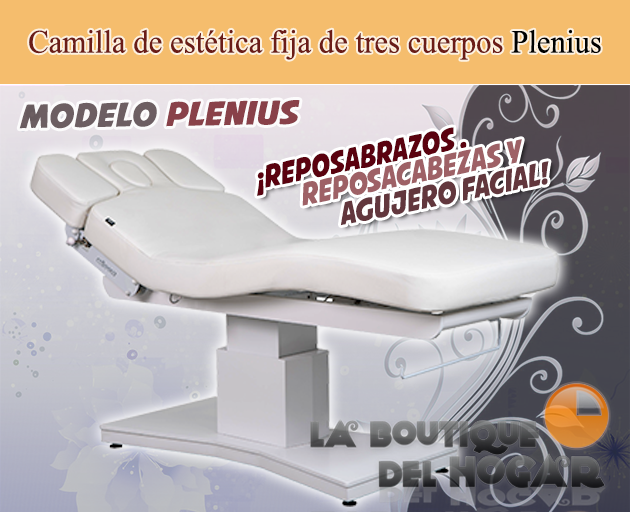 Camilla de Masaje eléctrica SPA con 3 motores y agujero facial Modelo Plenius