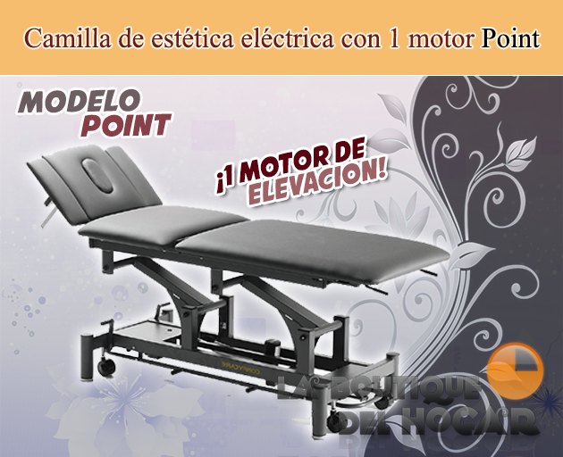 Camilla de Masaje eléctrica de 3 cuerpos con 1 motor y agujero facial Modelo Point