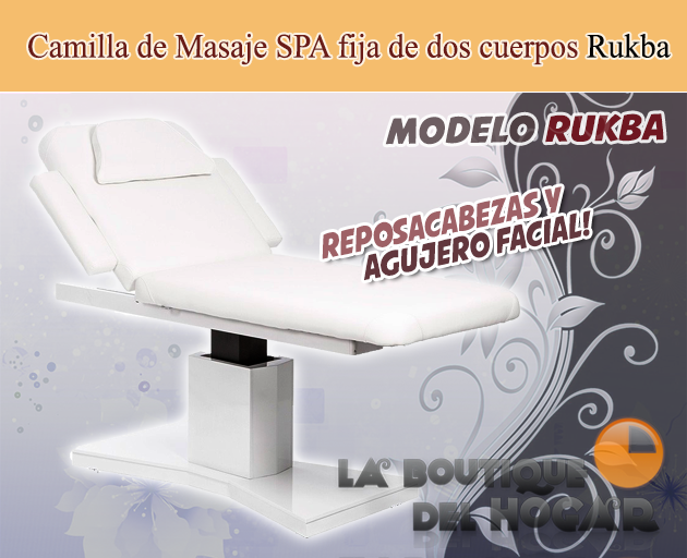 Camilla de Masaje eléctrica SPA con 3 motores y agujero facial Modelo Rukba