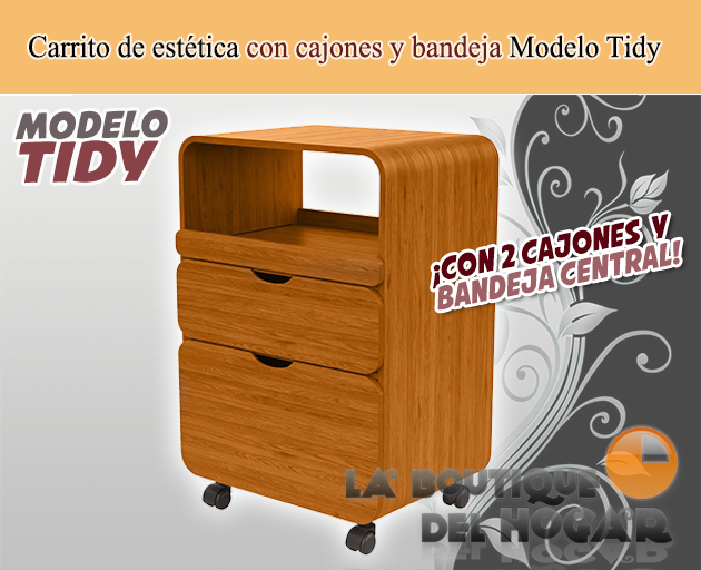 Carrito de estética con cajones Modelo Tidy